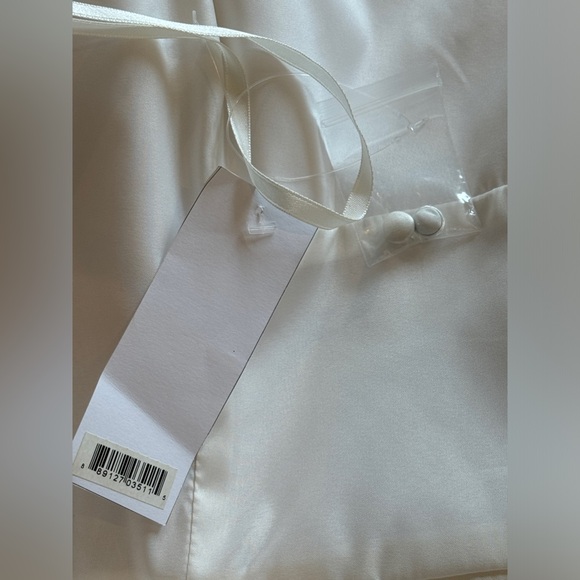 Amsale Little White Dress Duchess Satin size 6 NWT - Picture 10 of 10